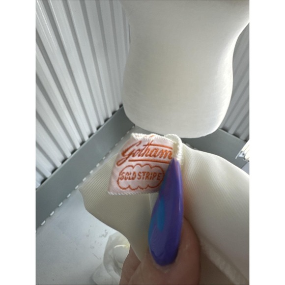 1960S Vintage Peignoir Robe Floral, Sheer Lace, Puffy Sleeves Size S/M - Picture 10 of 11